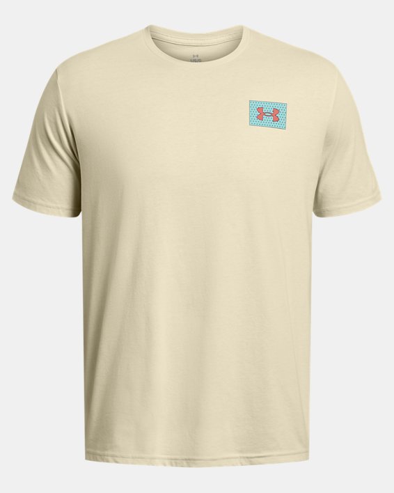 Men's UA Color Block Logo ​Left Chest Short Sleeve, Brown, pdpMainDesktop image number 2